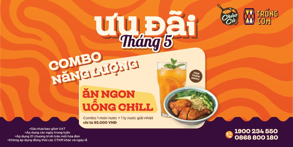 ĂN NGON – UỐNG CHILL CHỈ TỪ 95.000Đ++