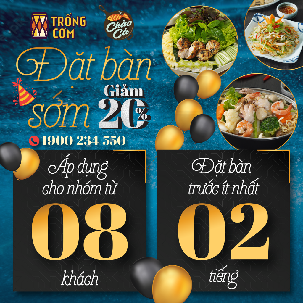 CHẢO CÁ ĐẶT BÀN SỚM GIẢM 20%