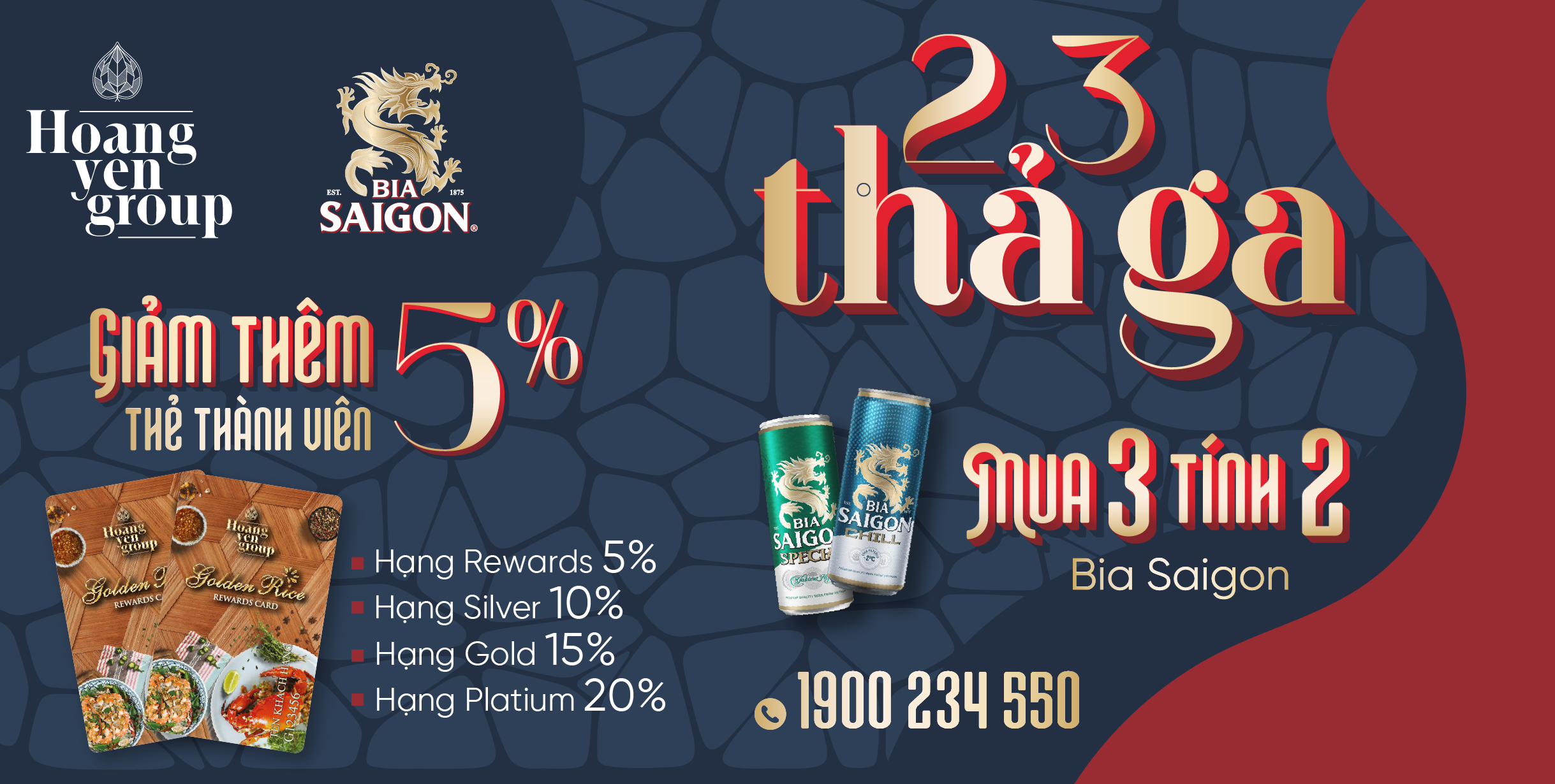 2, 3 THẢ GA – ƯU ĐÃI NGẬP TRÀN