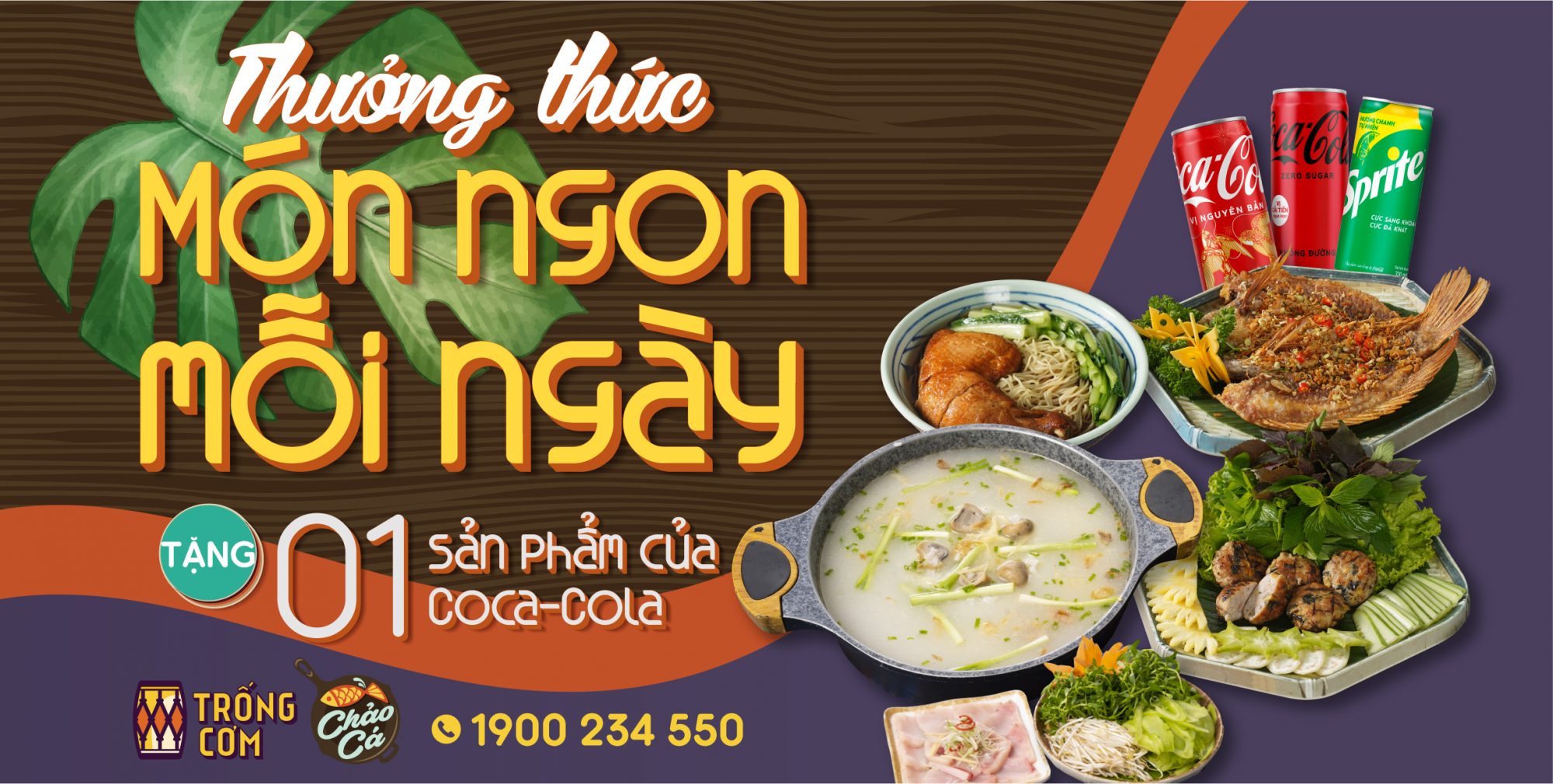 Thưởng thức MÓN NGON MỖI NGÀY – TẶNG NGAY 01 sản phẩm COCA-COLA