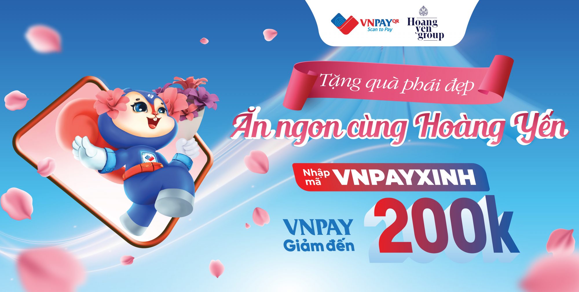 ĂN NGON CÙNG HOÀNG YẾN – VNPAY GIẢM ĐẾN 20%