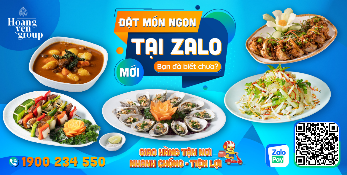 ĐẶT MÓN NGON HOÀNG YẾN TRÊN ỨNG DỤNG ZALO! BẠN ĐÃ THỬ CHƯA?