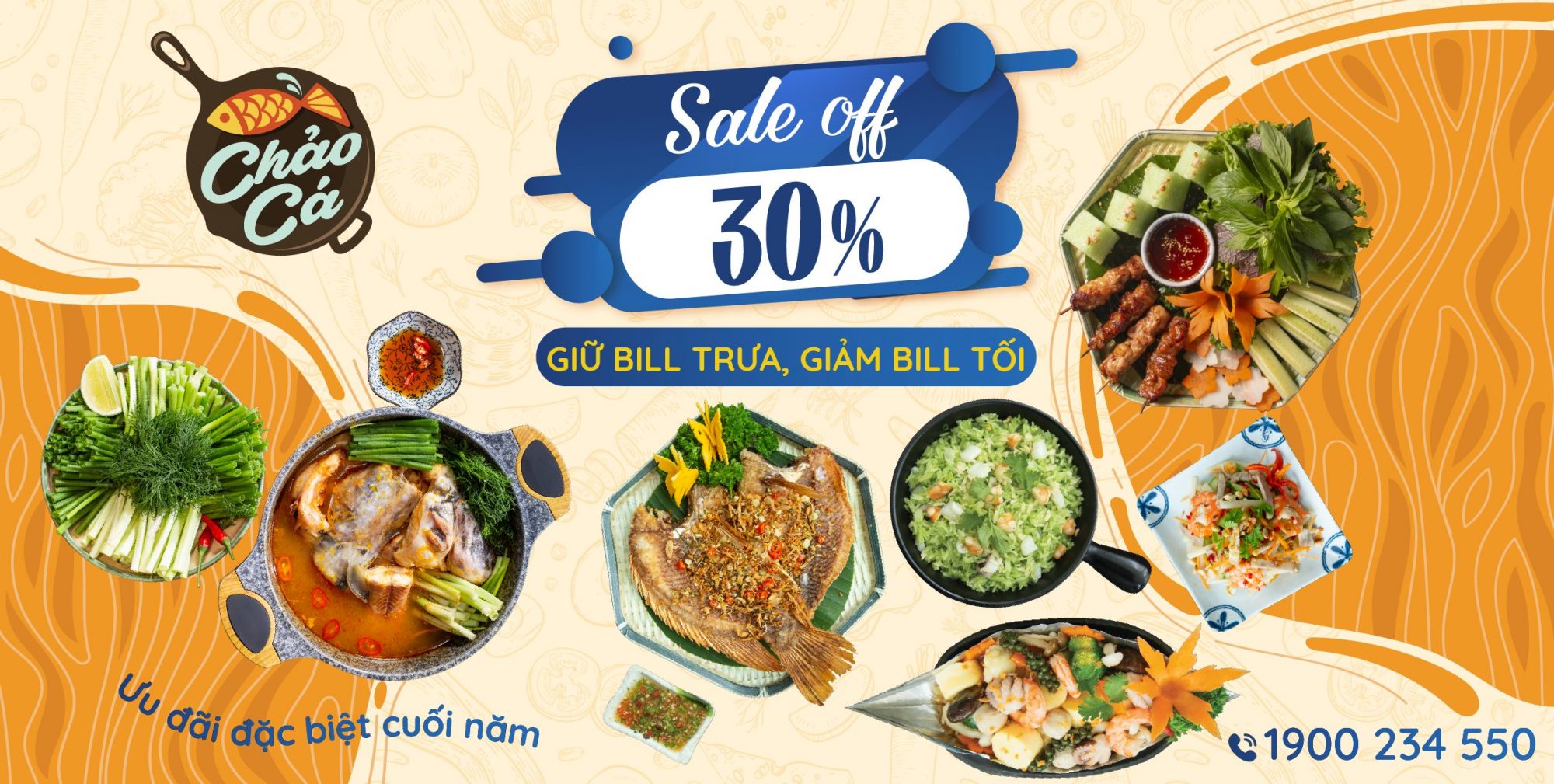 ƯU ĐÃI GIẢM 30% – GIỮ BILL TRƯA, GIẢM BILL TỐI